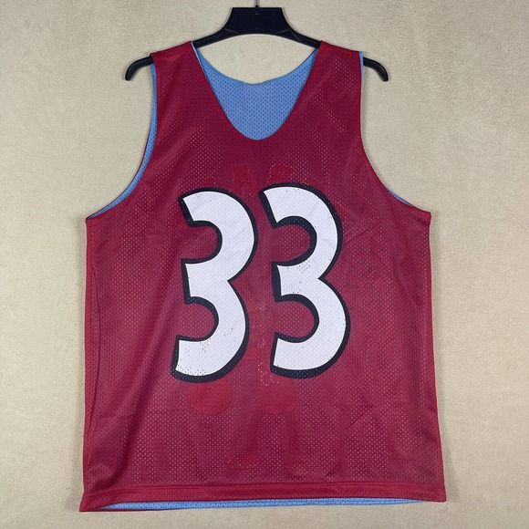 Nickelodeon Hey Arnold Large Blue Red Reversible Gerald Basketball Jersey #33 - Picture 8 of 9